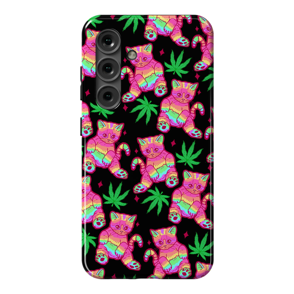 Rainbow Weed Kitty Phone Case