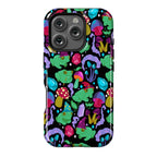 Magical Mushroom Frogs Pattern Phone Case