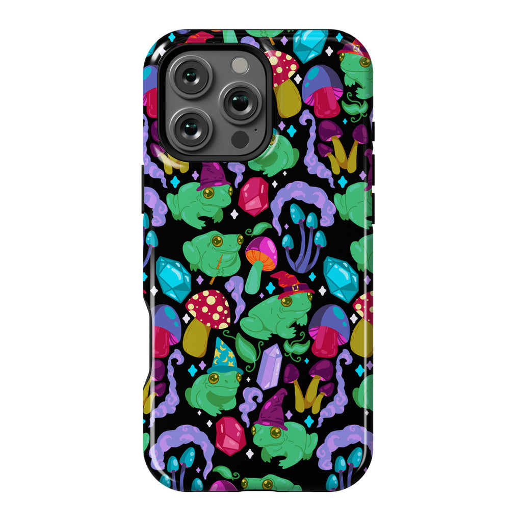 Magical Mushroom Frogs Pattern Phone Case
