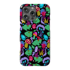 Magical Mushroom Frogs Pattern Phone Case