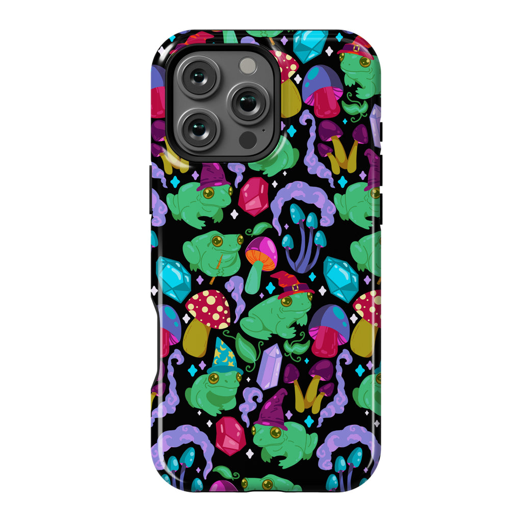 Magical Mushroom Frogs Pattern Phone Case