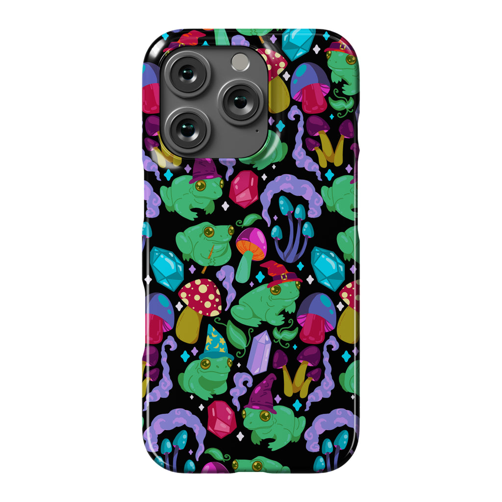 Magical Mushroom Frogs Pattern Phone Case