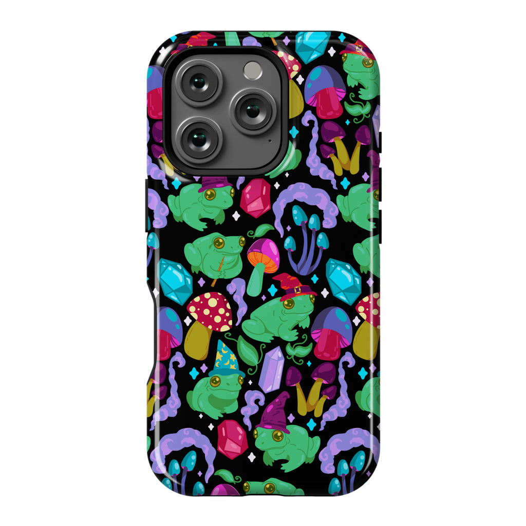 Magical Mushroom Frogs Pattern Phone Case