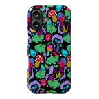 Magical Mushroom Frogs Pattern Phone Case