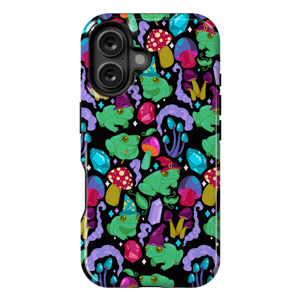 Magical Mushroom Frogs Pattern Phone Case