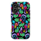 Magical Mushroom Frogs Pattern Phone Case