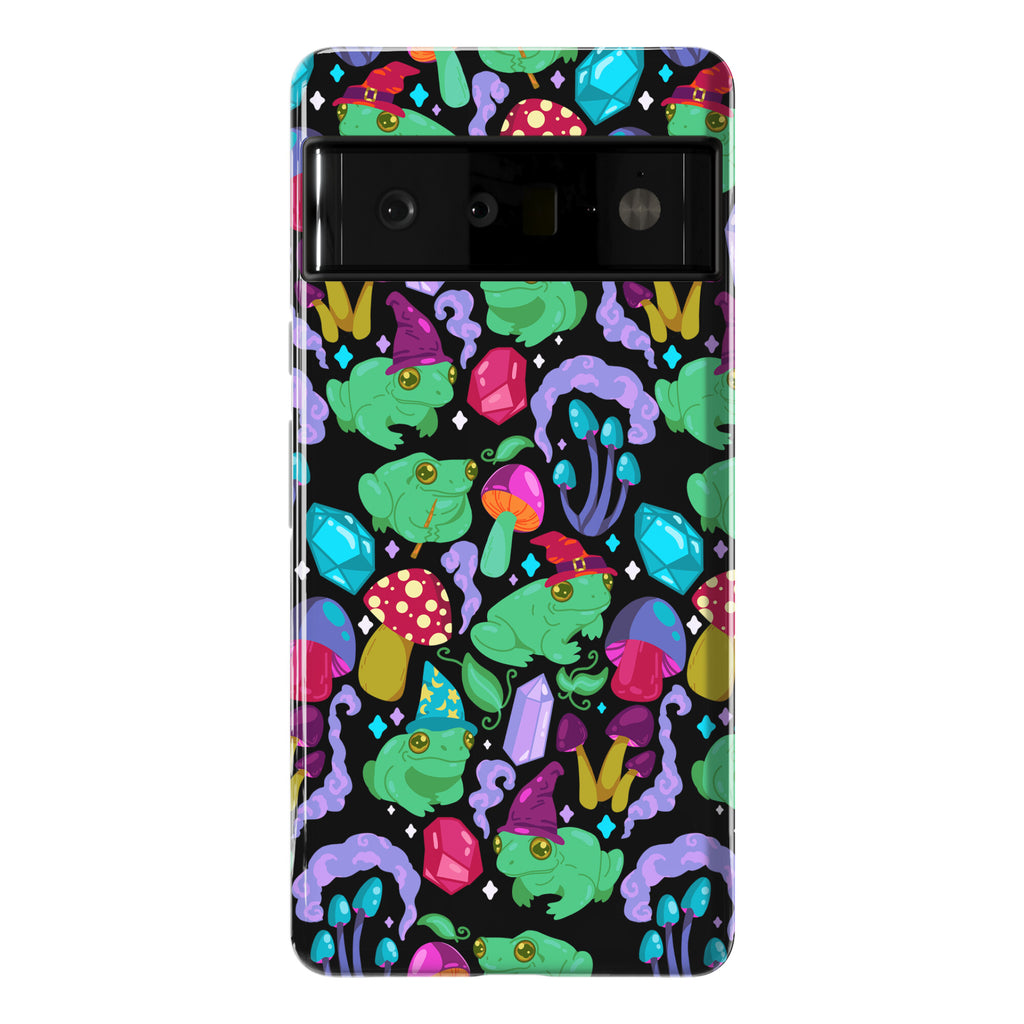 Magical Mushroom Frogs Pattern Phone Case