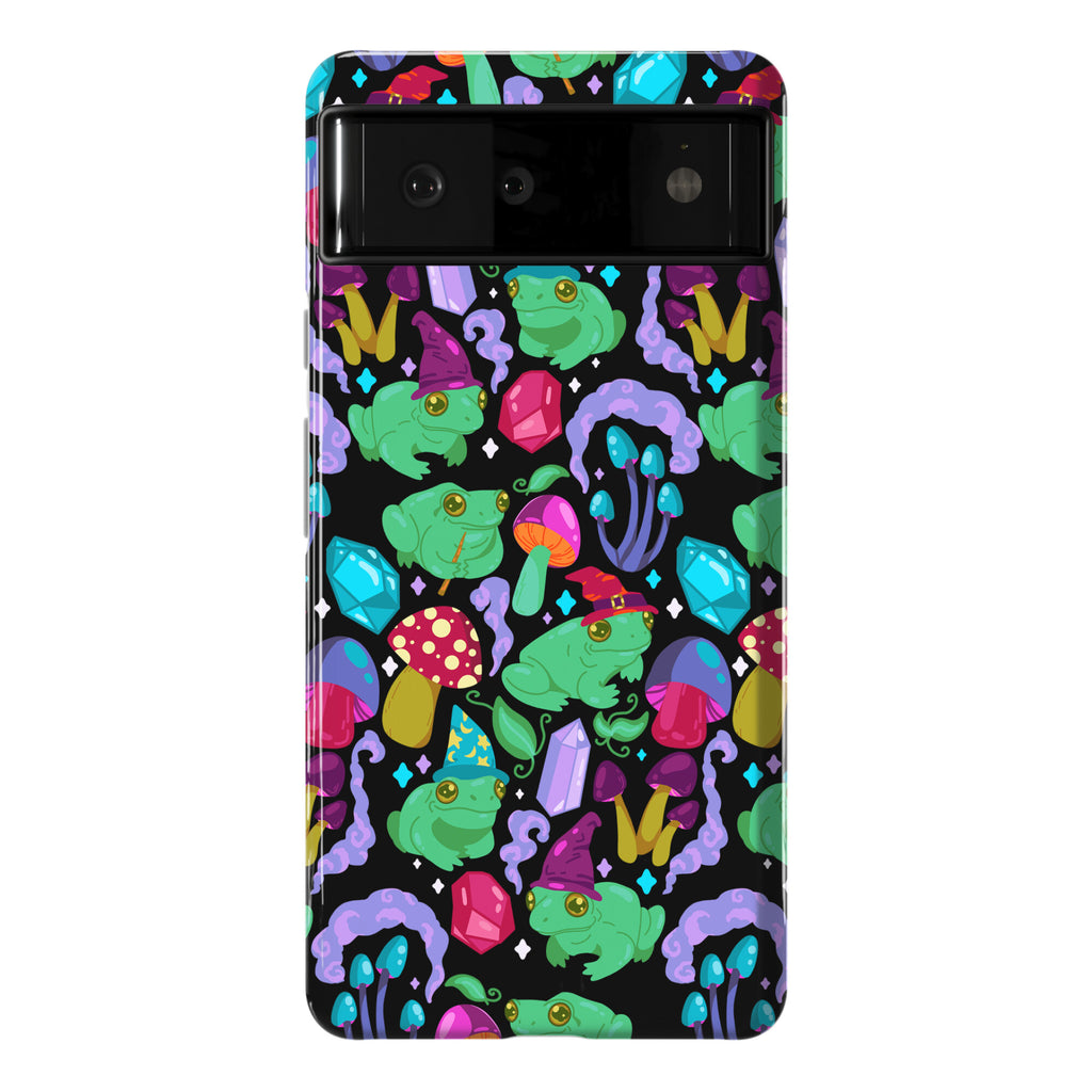 Magical Mushroom Frogs Pattern Phone Case