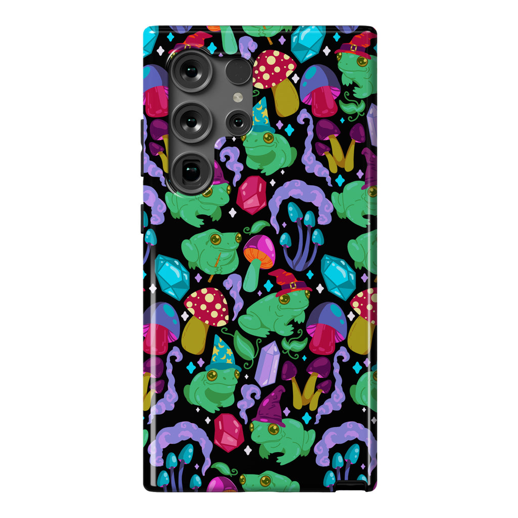 Magical Mushroom Frogs Pattern Phone Case