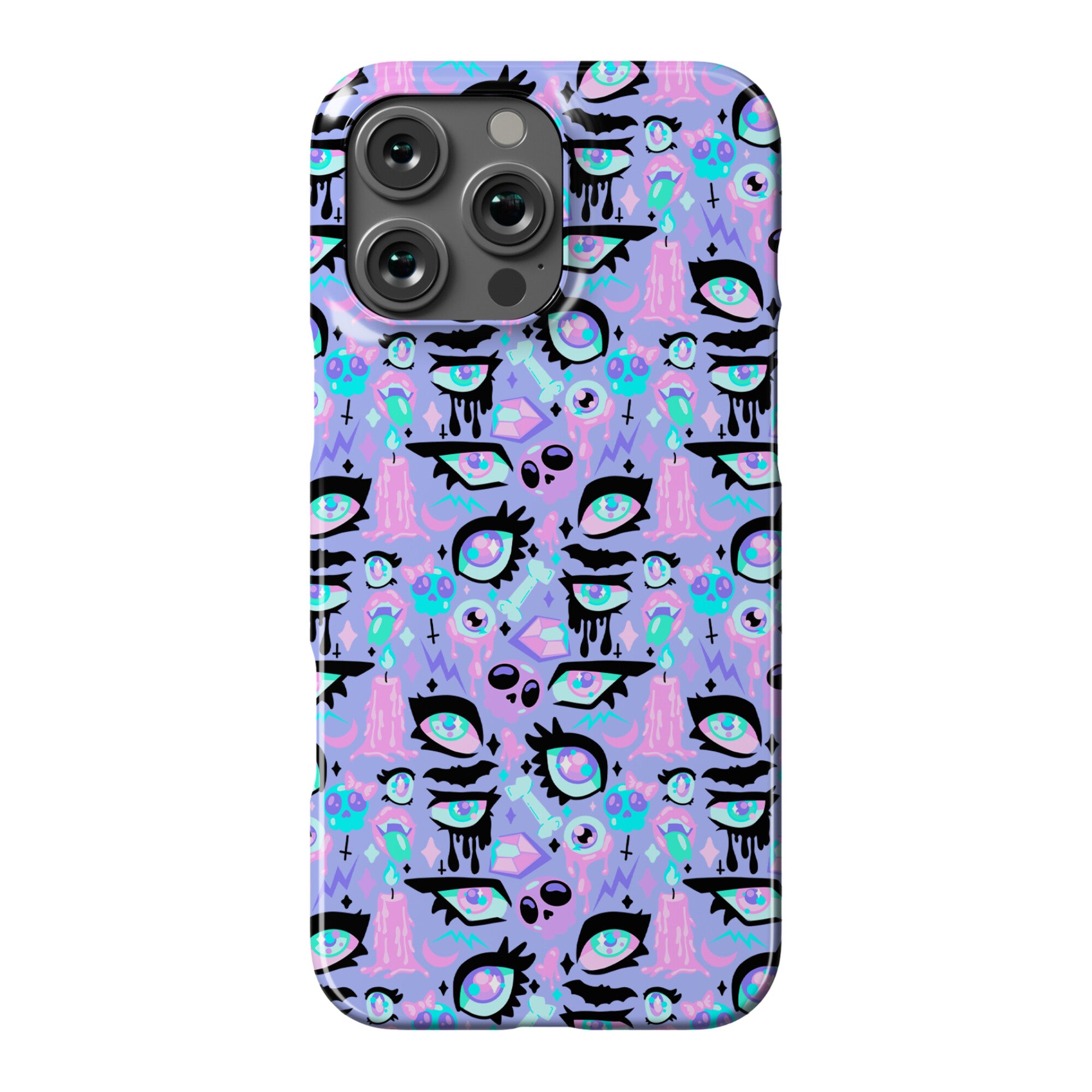 Pastel Goth Eyes Pattern Phone Case