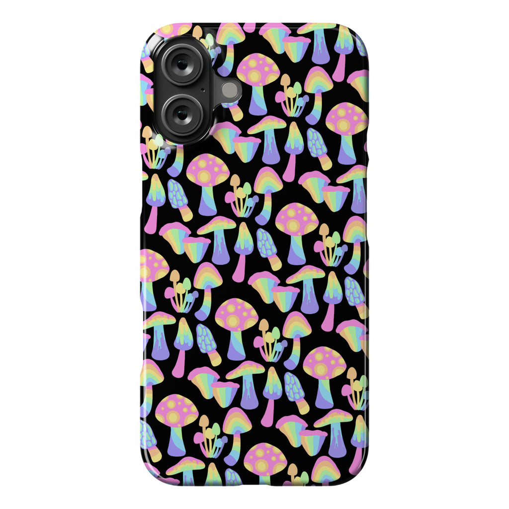 Pastel Rainbow Mushrooms Pattern Phone Case