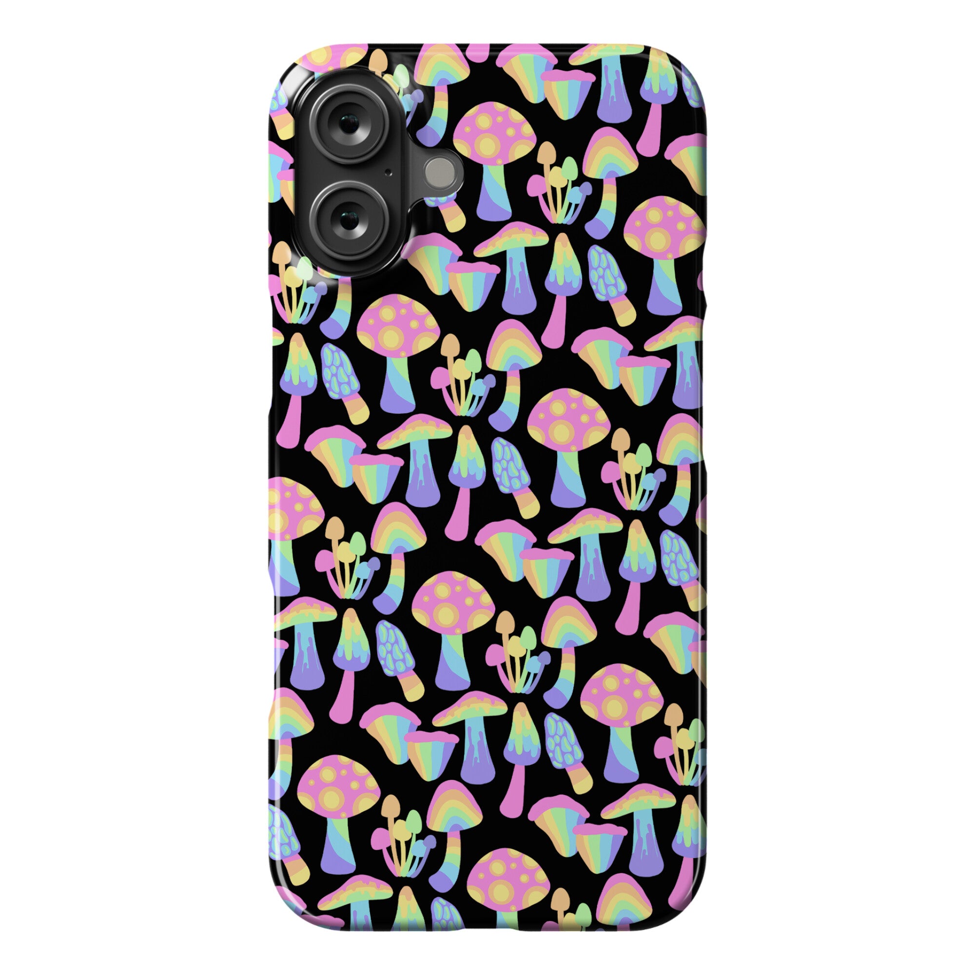 Pastel Rainbow Mushrooms Pattern Phone Case