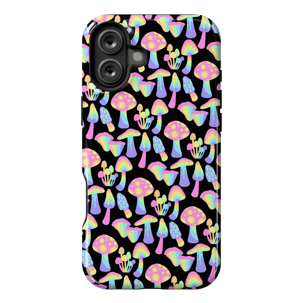 Pastel Rainbow Mushrooms Pattern Phone Case