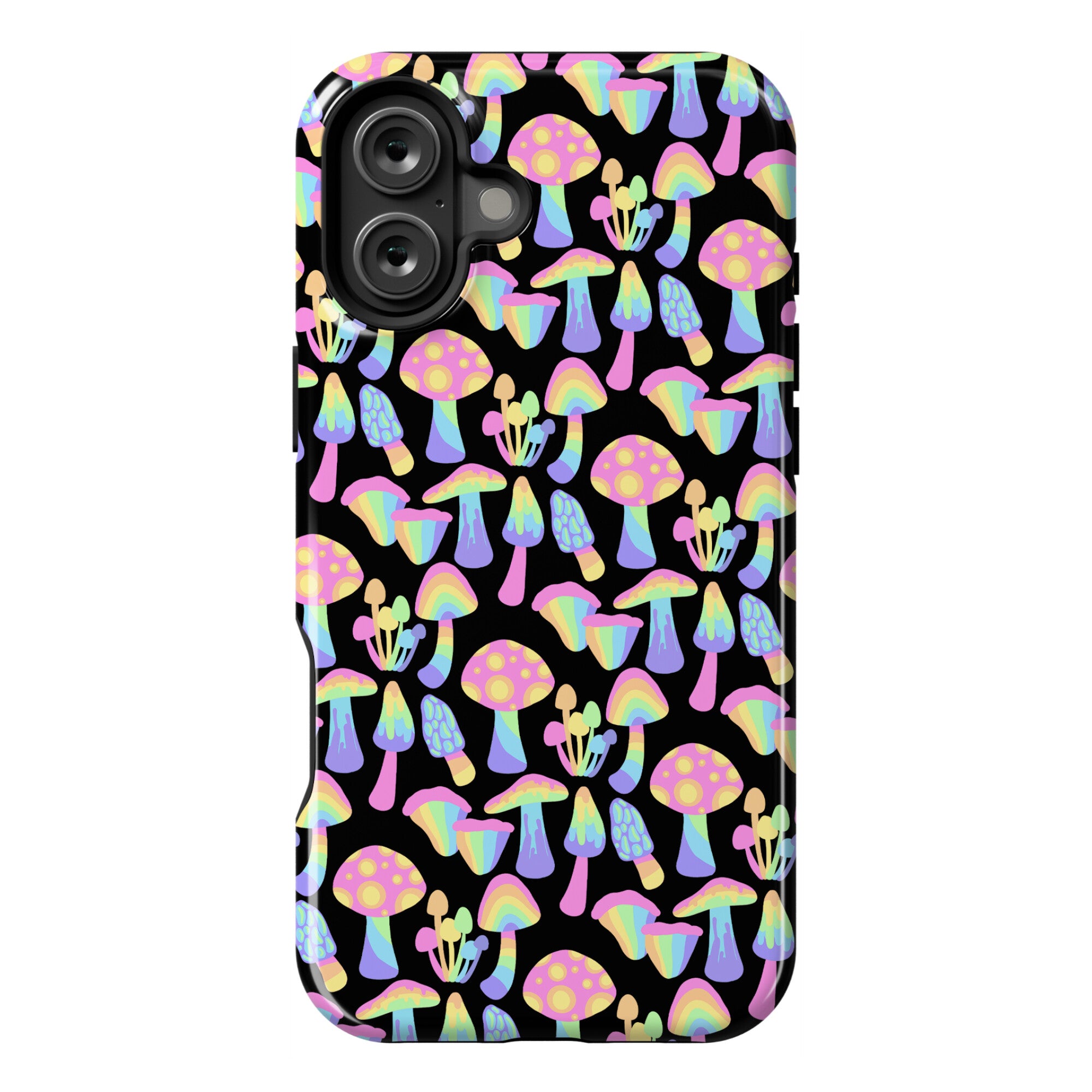 Pastel Rainbow Mushrooms Pattern Phone Case
