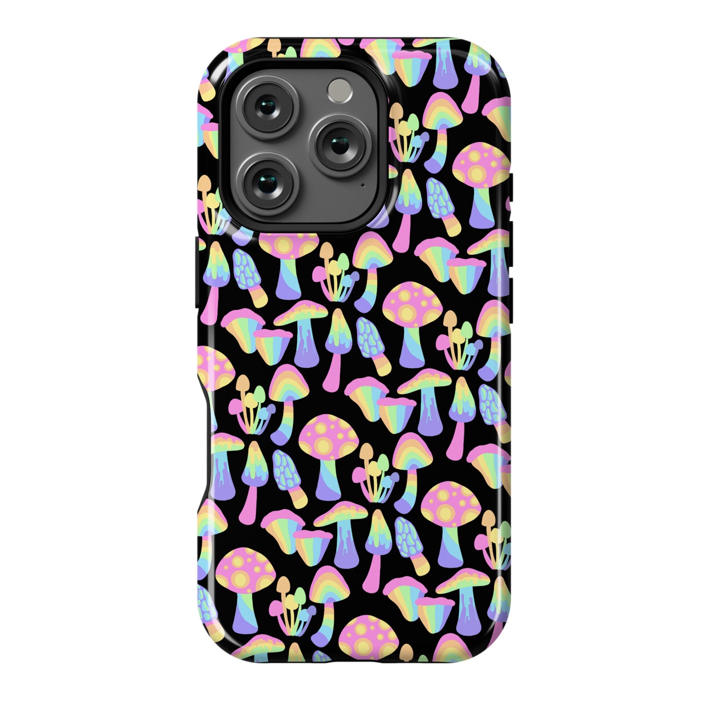 Pastel Rainbow Mushrooms Pattern Phone Case