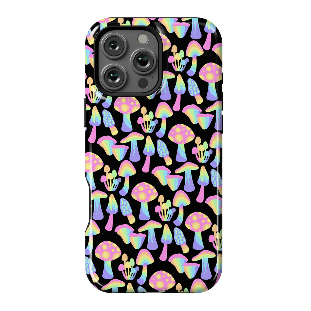 Pastel Rainbow Mushrooms Pattern Phone Case
