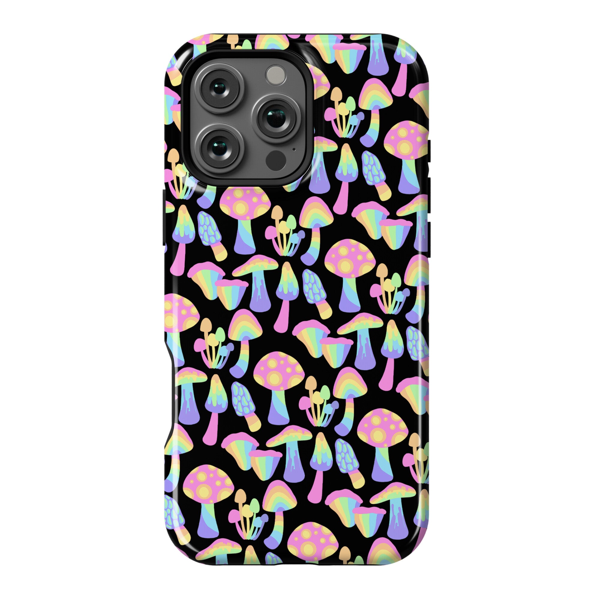 Pastel Rainbow Mushrooms Pattern Phone Case