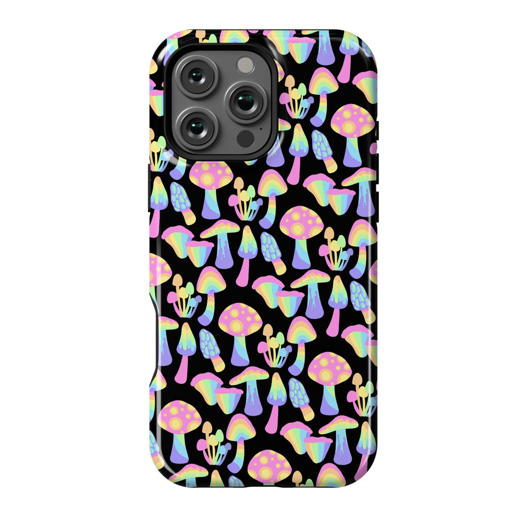 Pastel Rainbow Mushrooms Pattern Phone Case