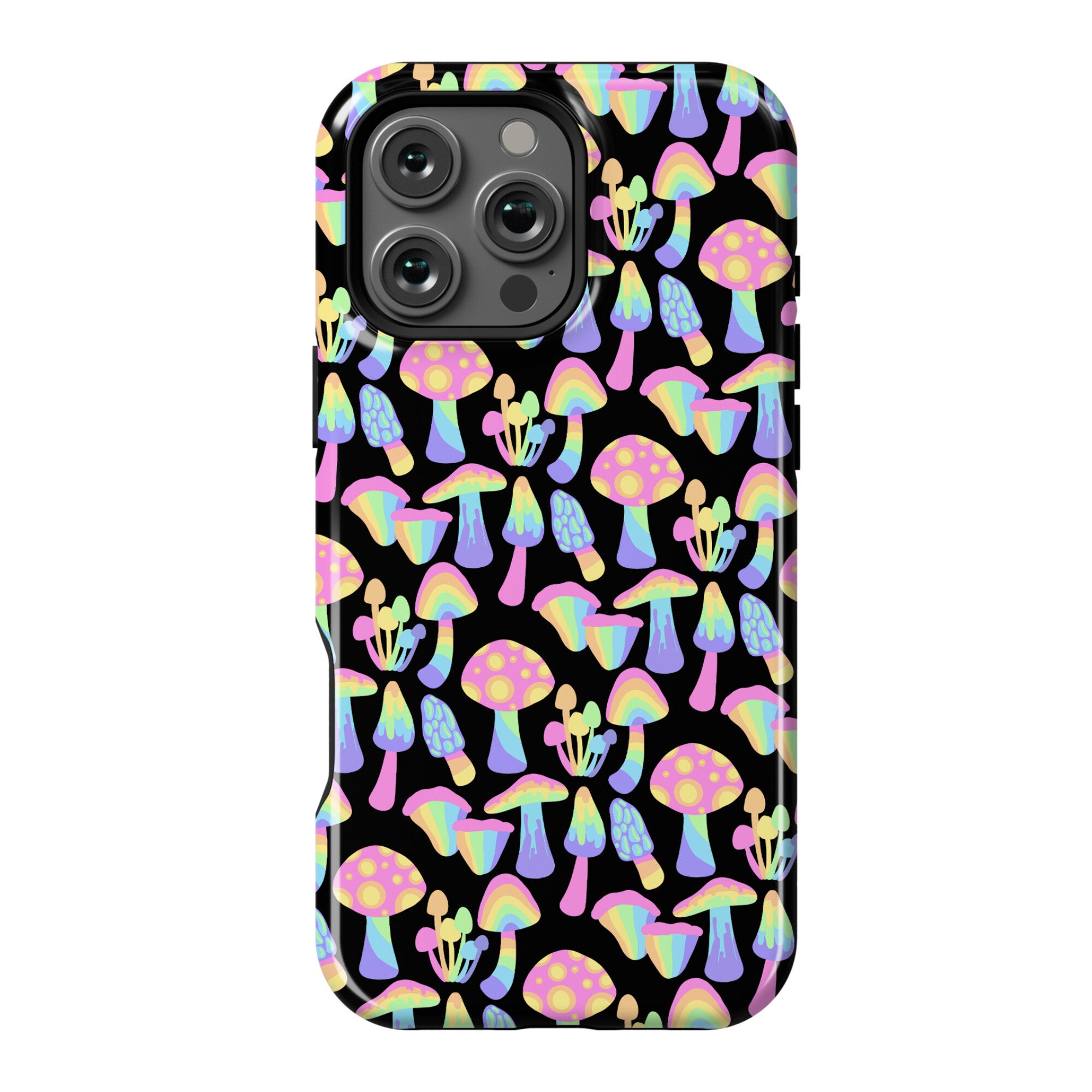 Pastel Rainbow Mushrooms Pattern Phone Case