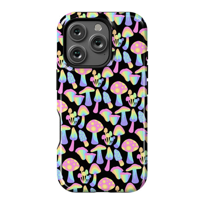 Pastel Rainbow Mushrooms Pattern Phone Case