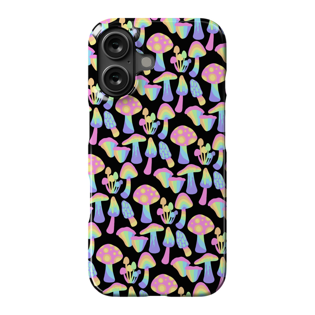 Pastel Rainbow Mushrooms Pattern Phone Case