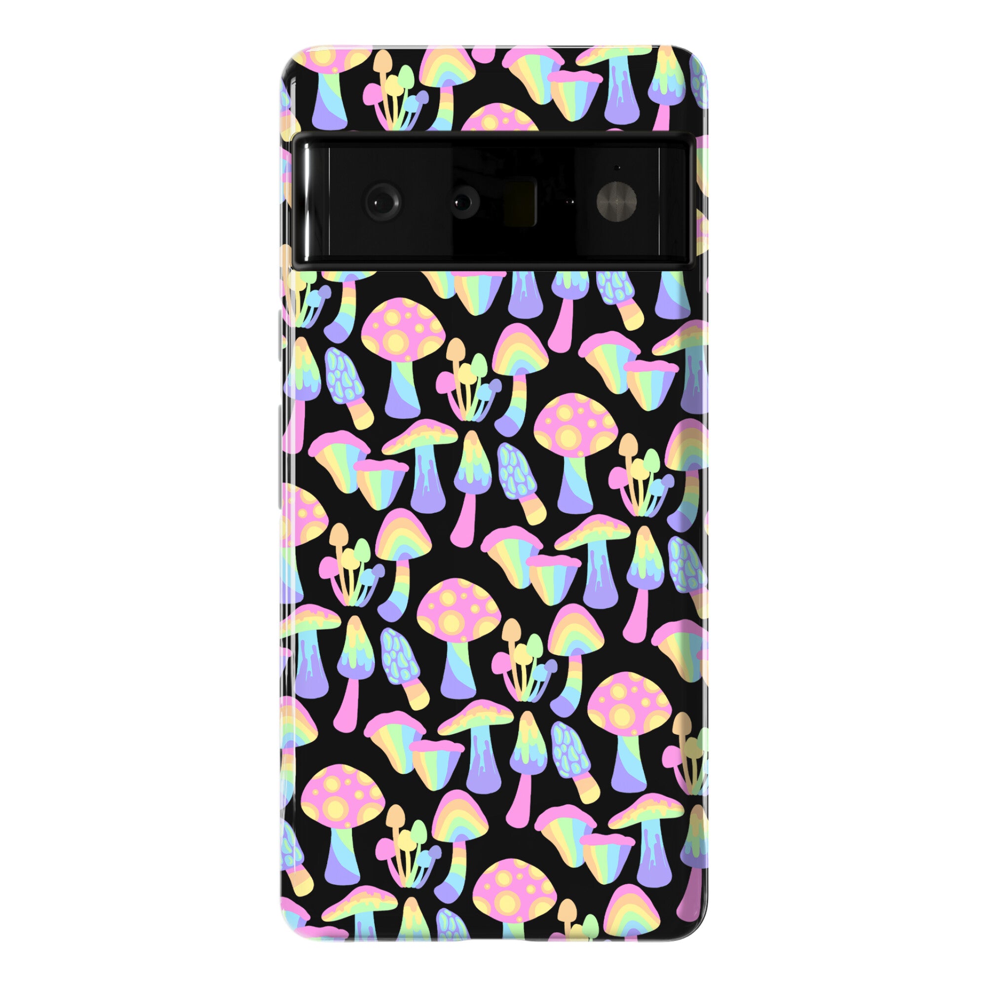 Pastel Rainbow Mushrooms Pattern Phone Case
