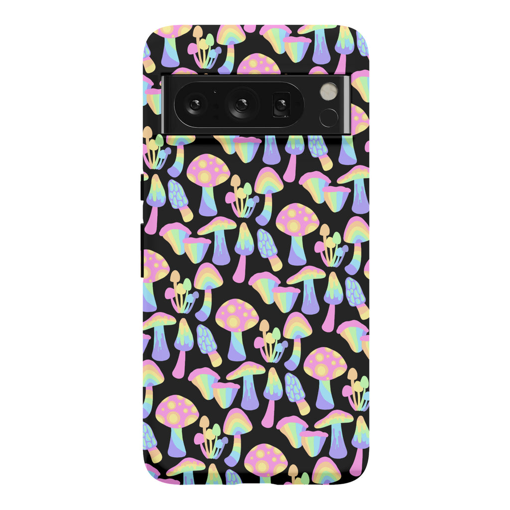 Pastel Rainbow Mushrooms Pattern Phone Case