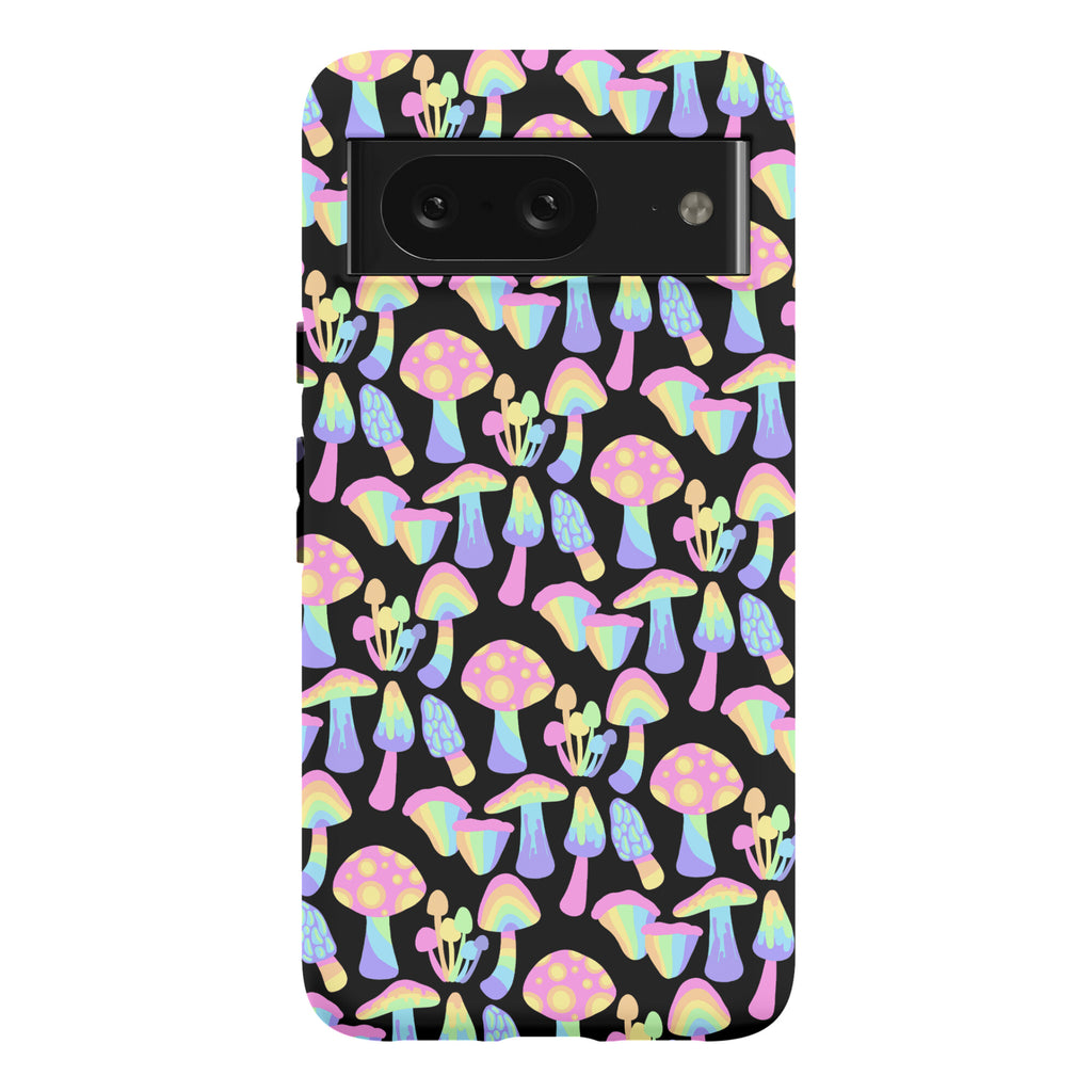 Pastel Rainbow Mushrooms Pattern Phone Case