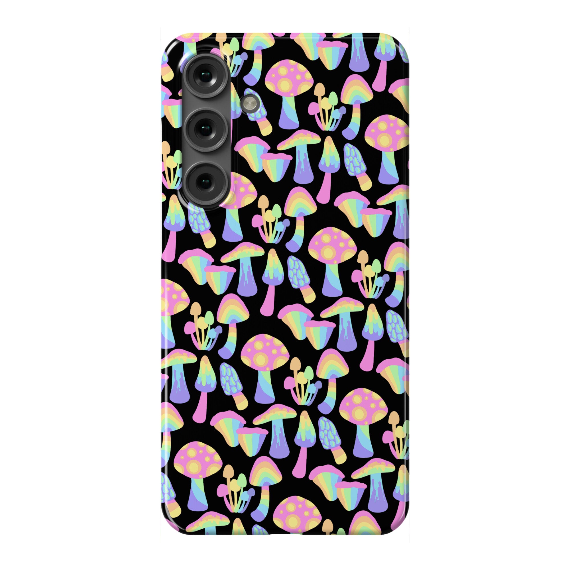 Pastel Rainbow Mushrooms Pattern Phone Case