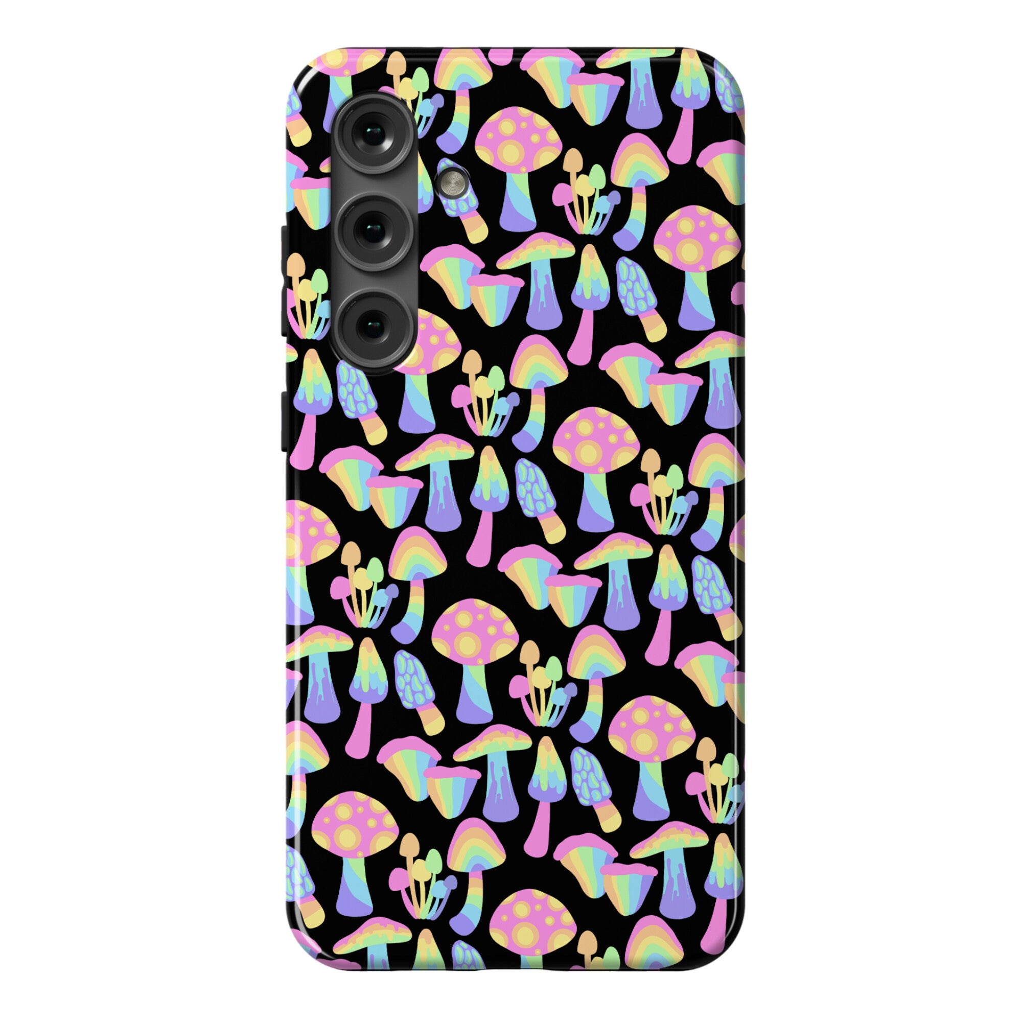 Pastel Rainbow Mushrooms Pattern Phone Case