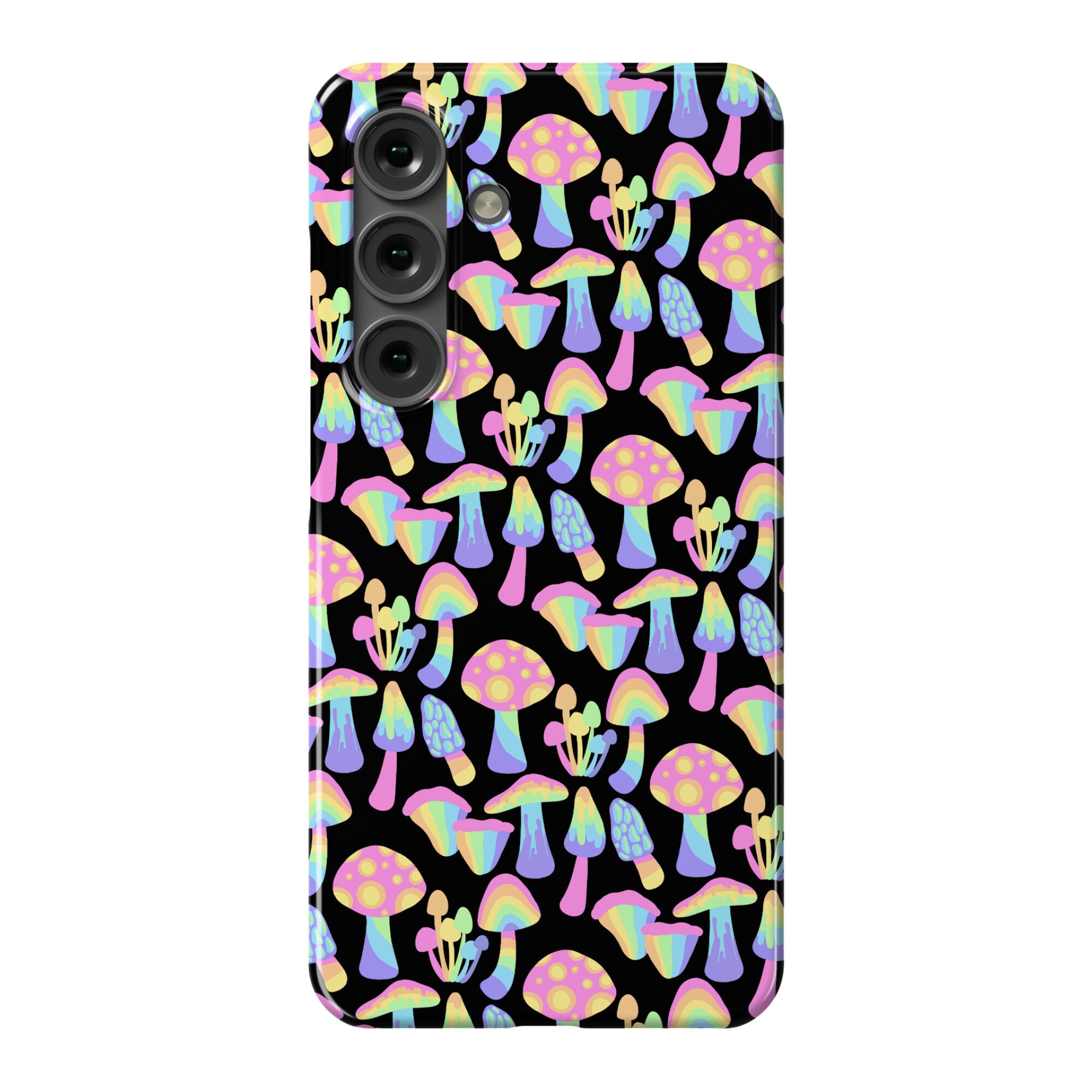 Pastel Rainbow Mushrooms Pattern Phone Case