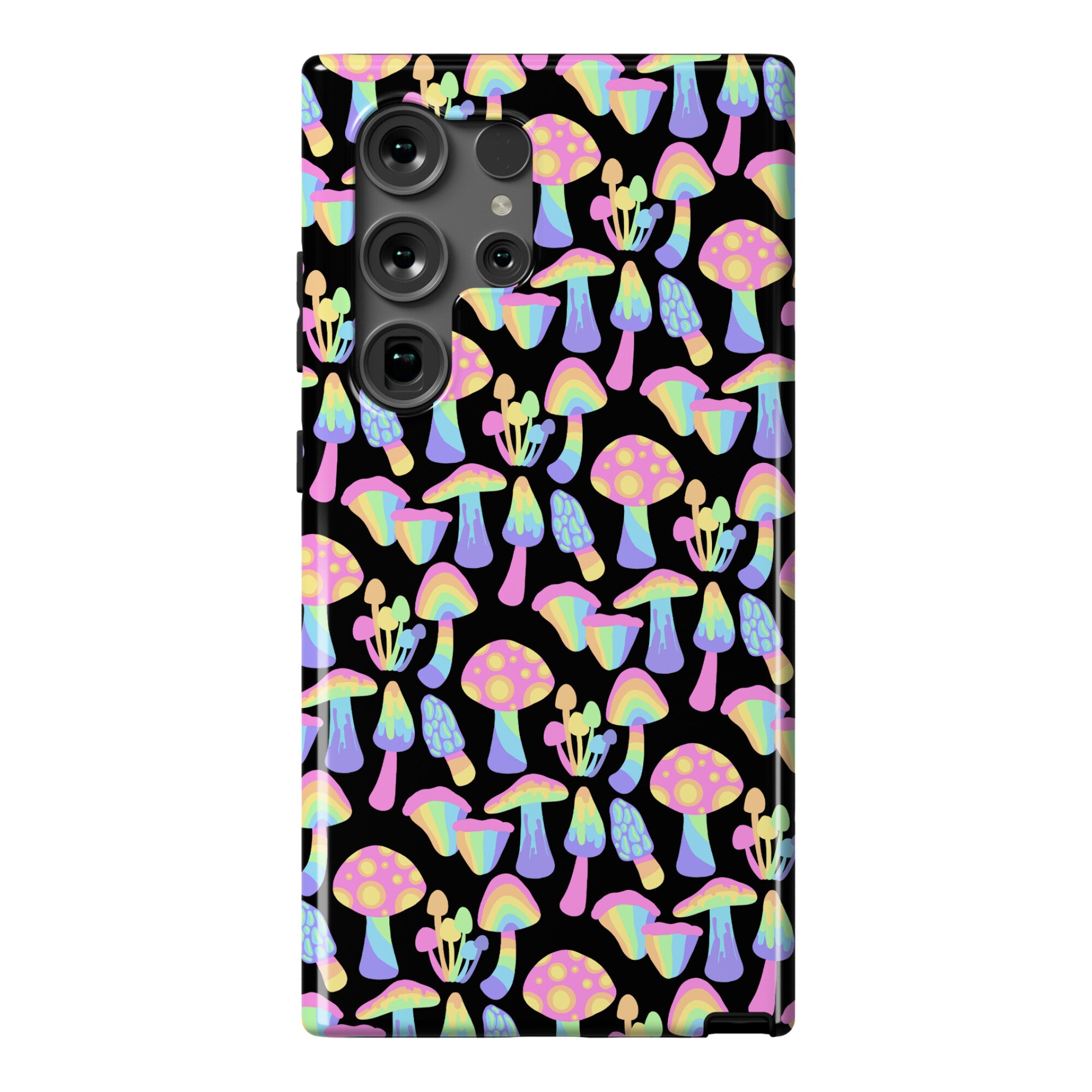Pastel Rainbow Mushrooms Pattern Phone Case