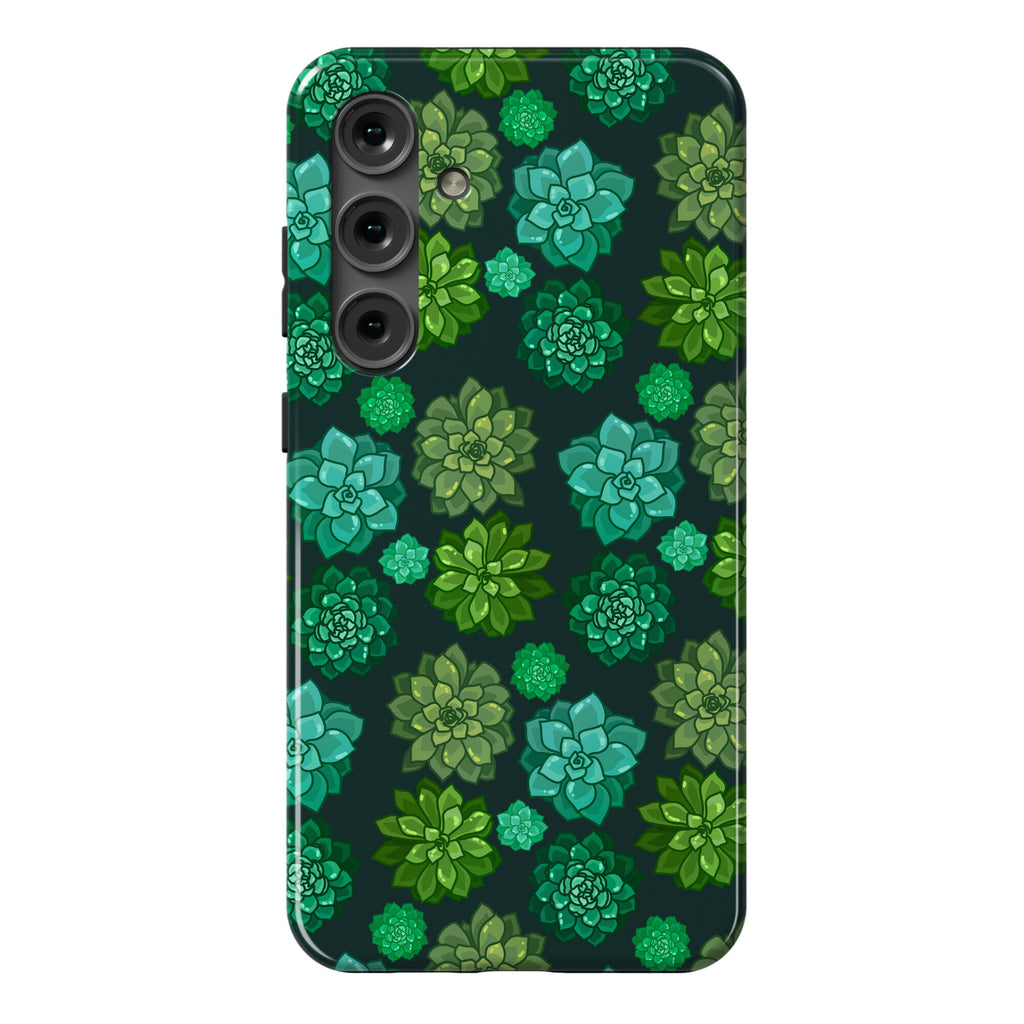 Green Succulent Pattern Phone Case