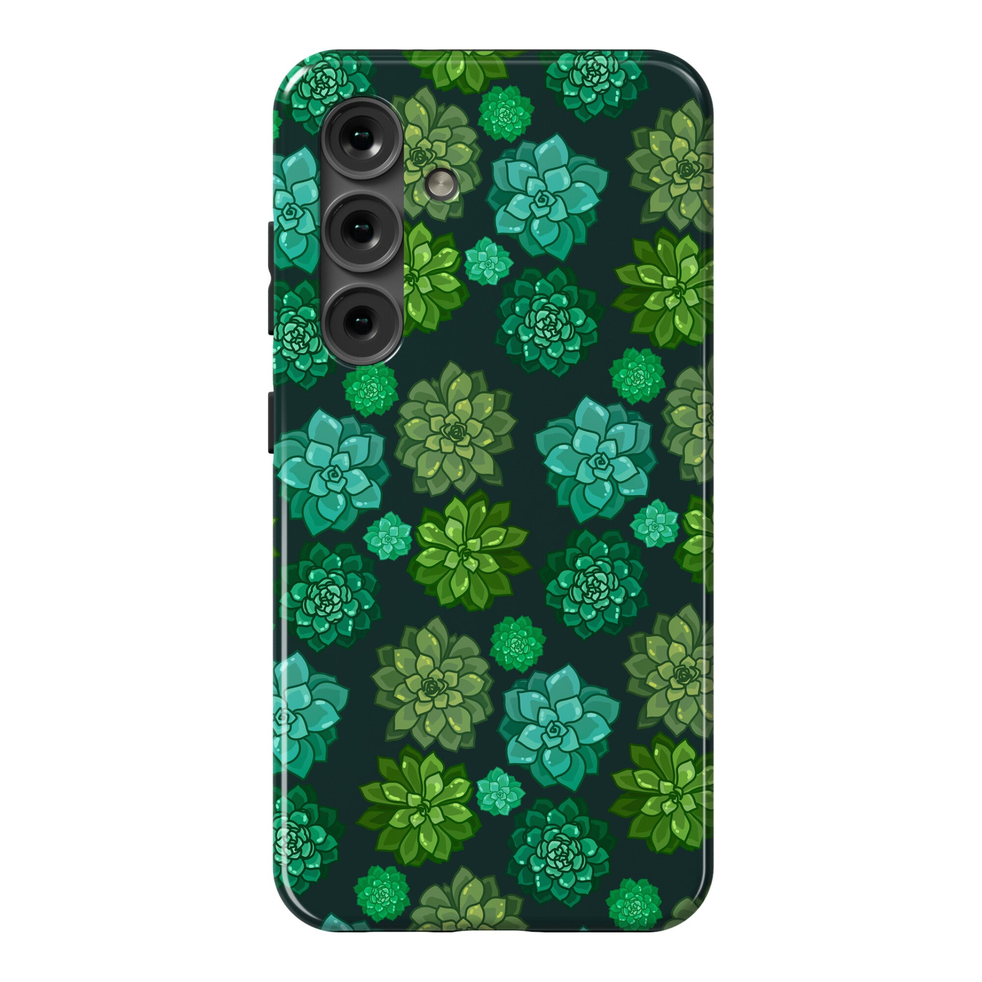 Green Succulent Pattern Phone Case
