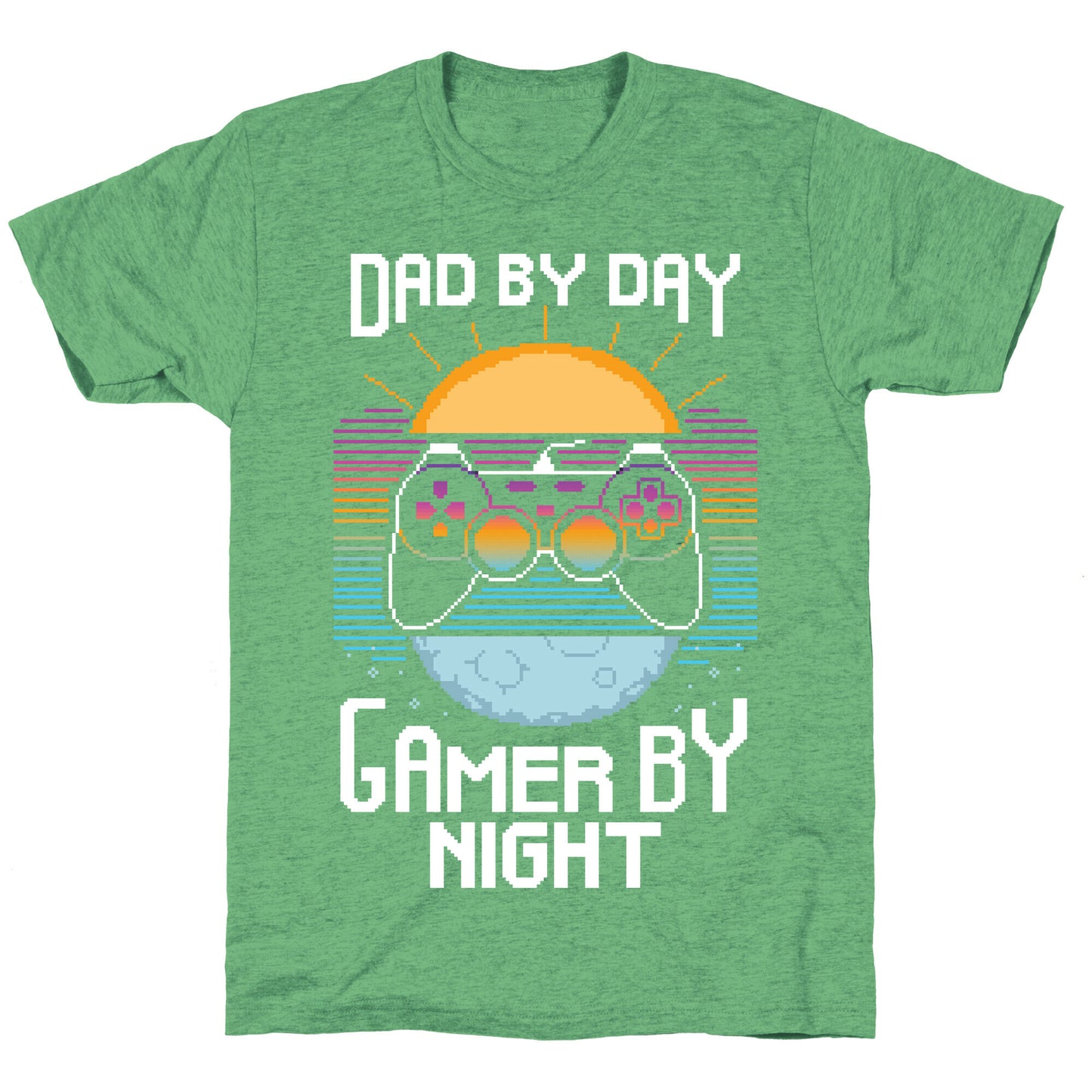 Dad By Day, Gamer By Night Unisex Triblend Tee