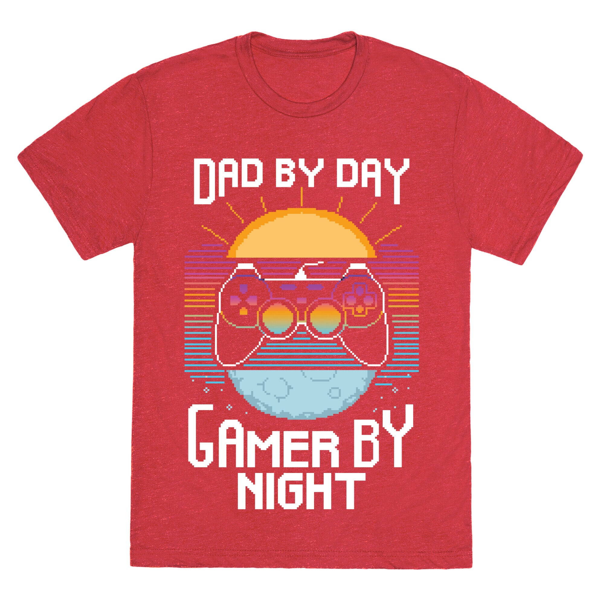Dad By Day, Gamer By Night Unisex Triblend Tee