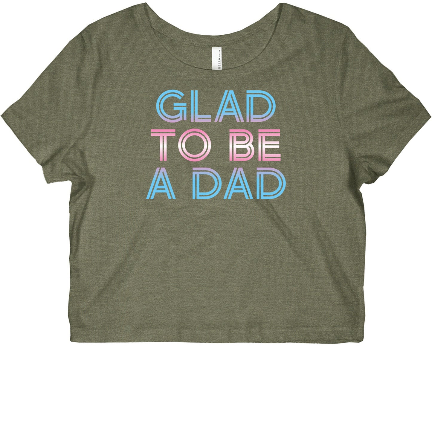 Glad To Be A Trans Dad Graphic Baby Tee