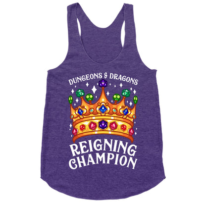 Dungeons & Dragons Reigning Champion Racerback Tank