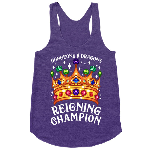 Dungeons & Dragons Reigning Champion Racerback Tank