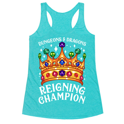 Dungeons & Dragons Reigning Champion Racerback Tank