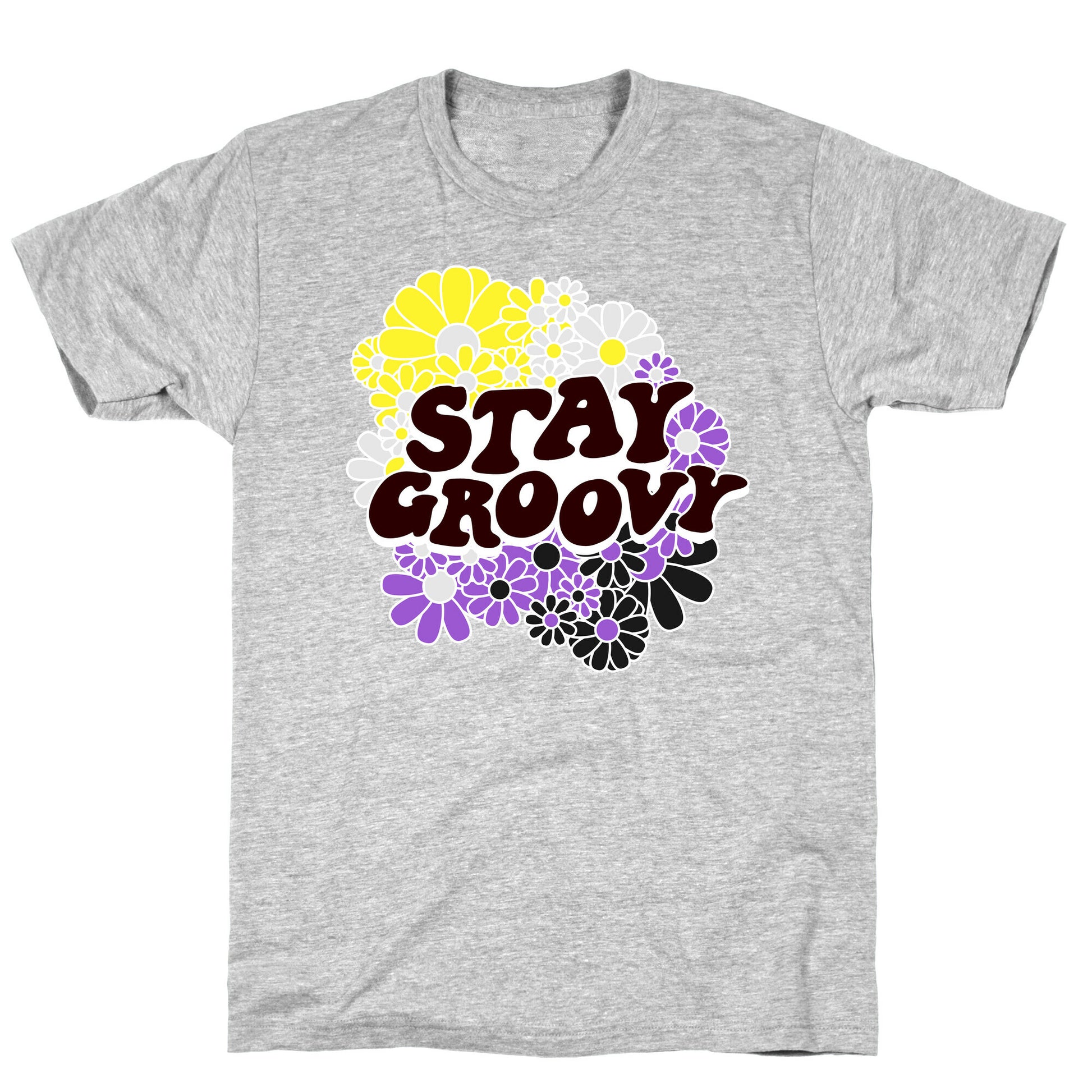 Stay Groovy (Nonbinary Flag Colors) T-Shirt