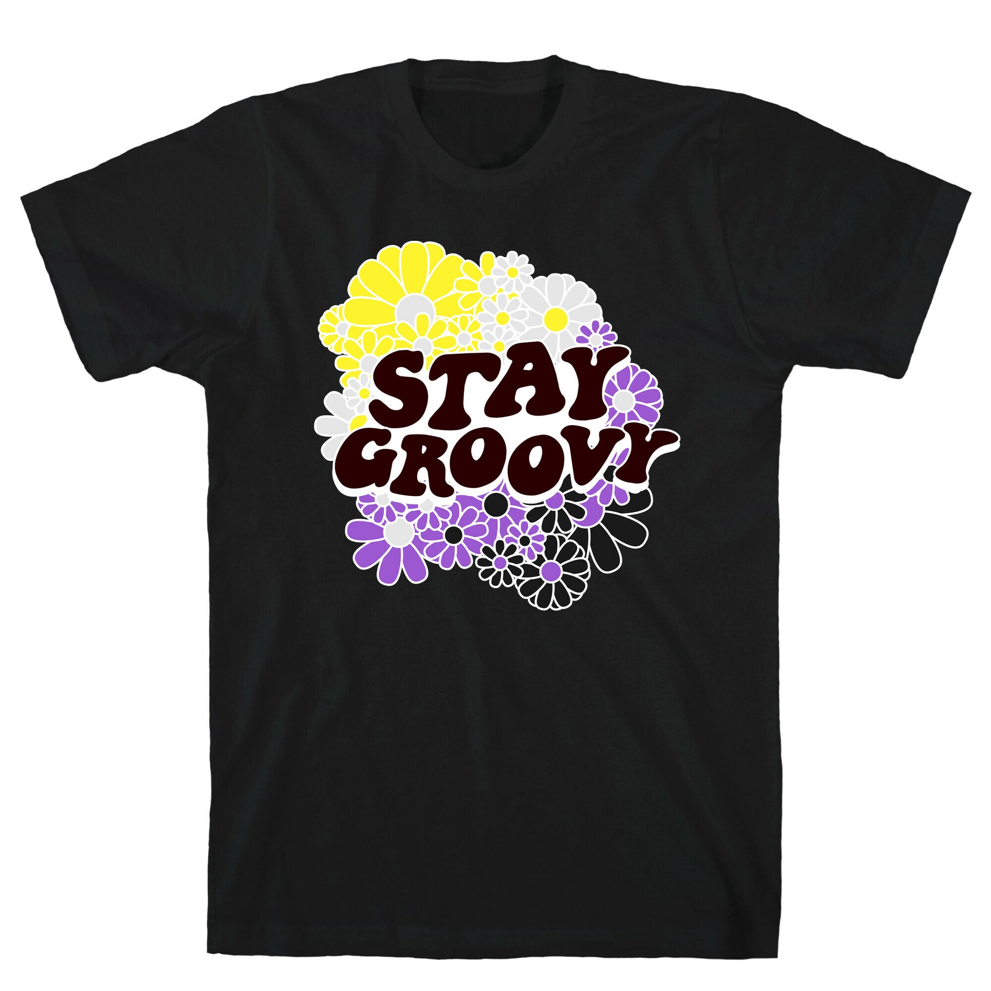 Stay Groovy (Nonbinary Flag Colors) T-Shirt