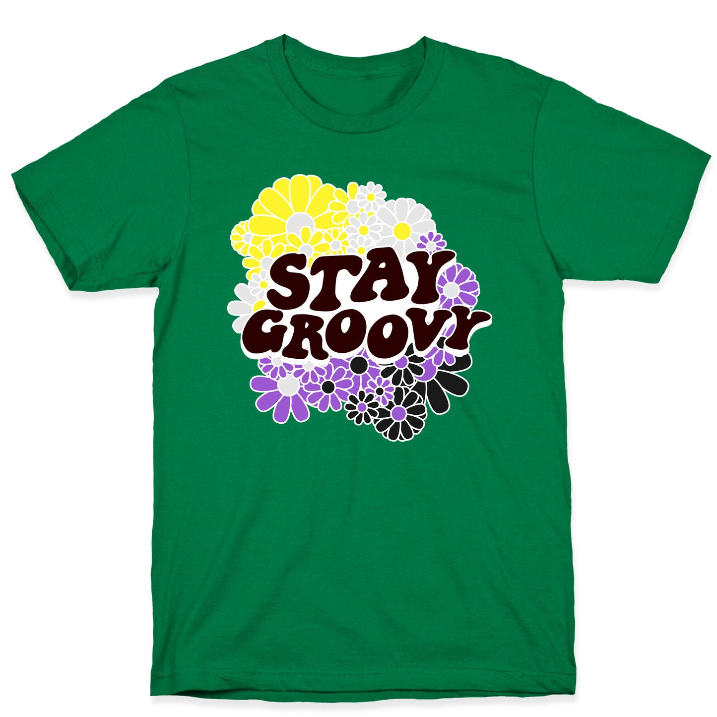 Stay Groovy (Nonbinary Flag Colors) T-Shirt