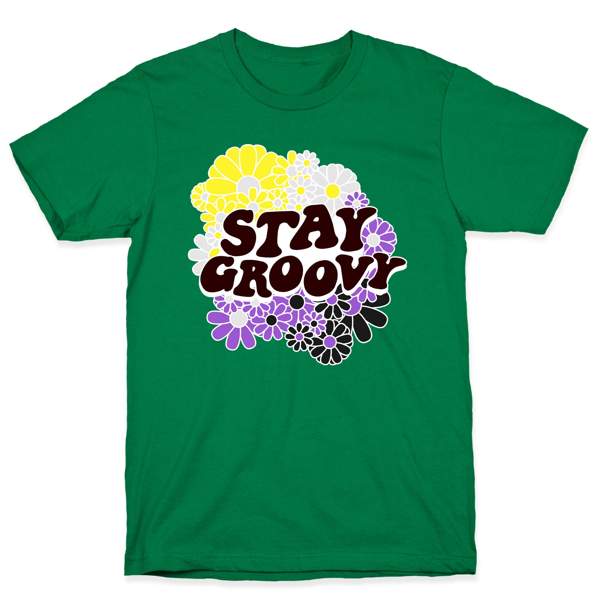 Stay Groovy (Nonbinary Flag Colors) T-Shirt