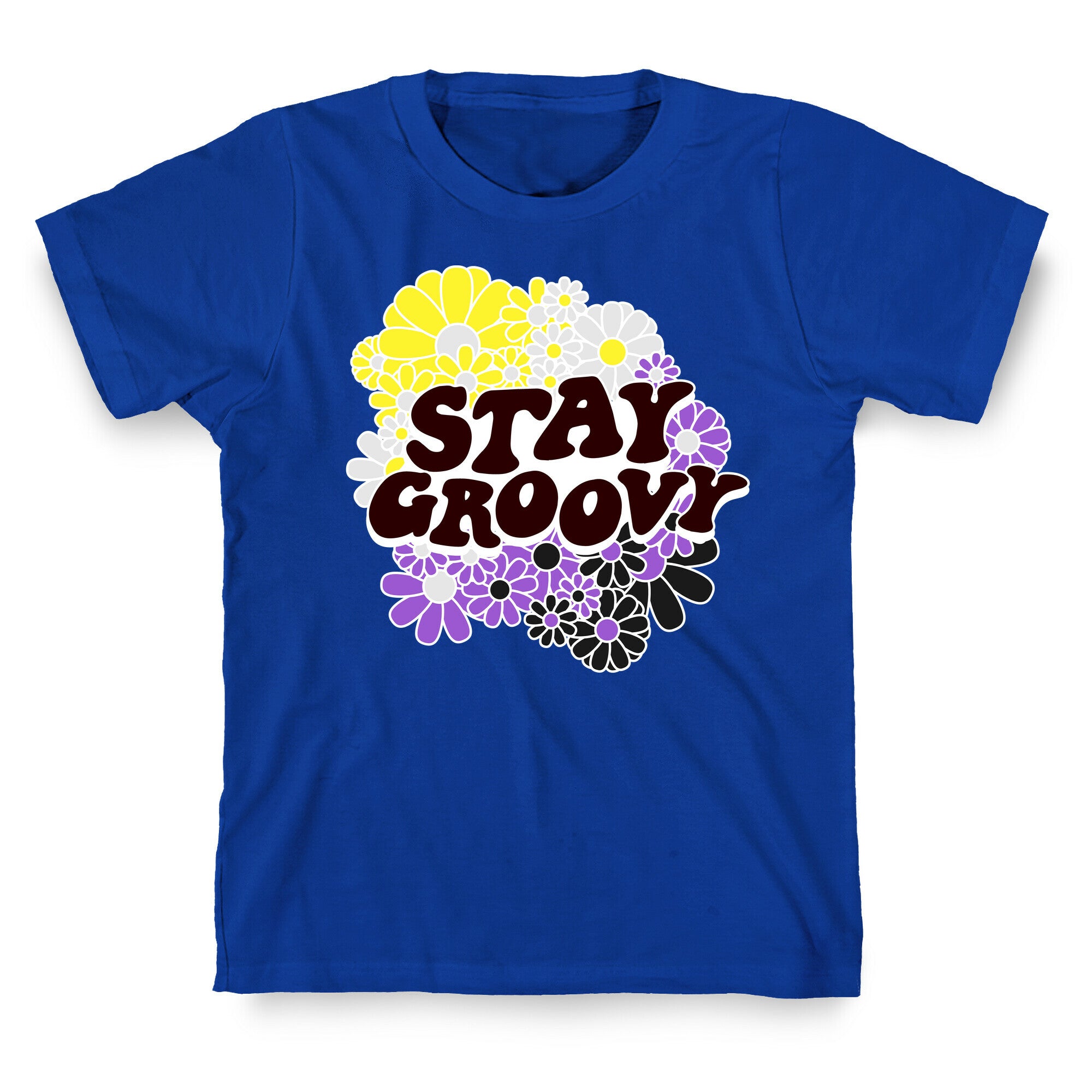 Stay Groovy (Nonbinary Flag Colors) T-Shirt