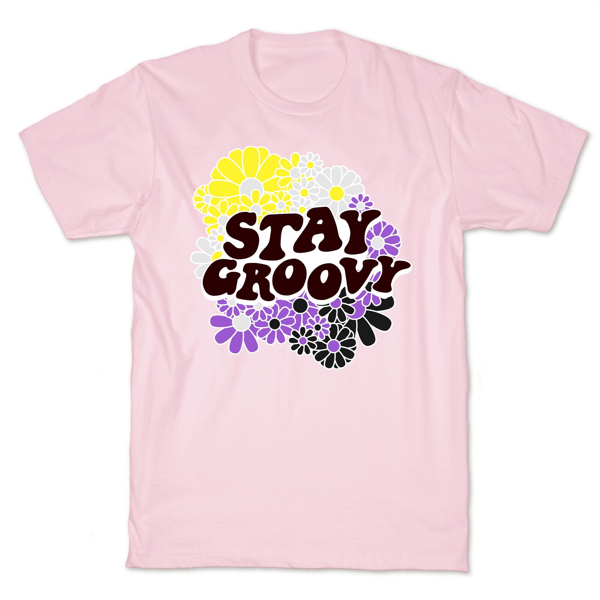 Stay Groovy (Nonbinary Flag Colors) T-Shirt