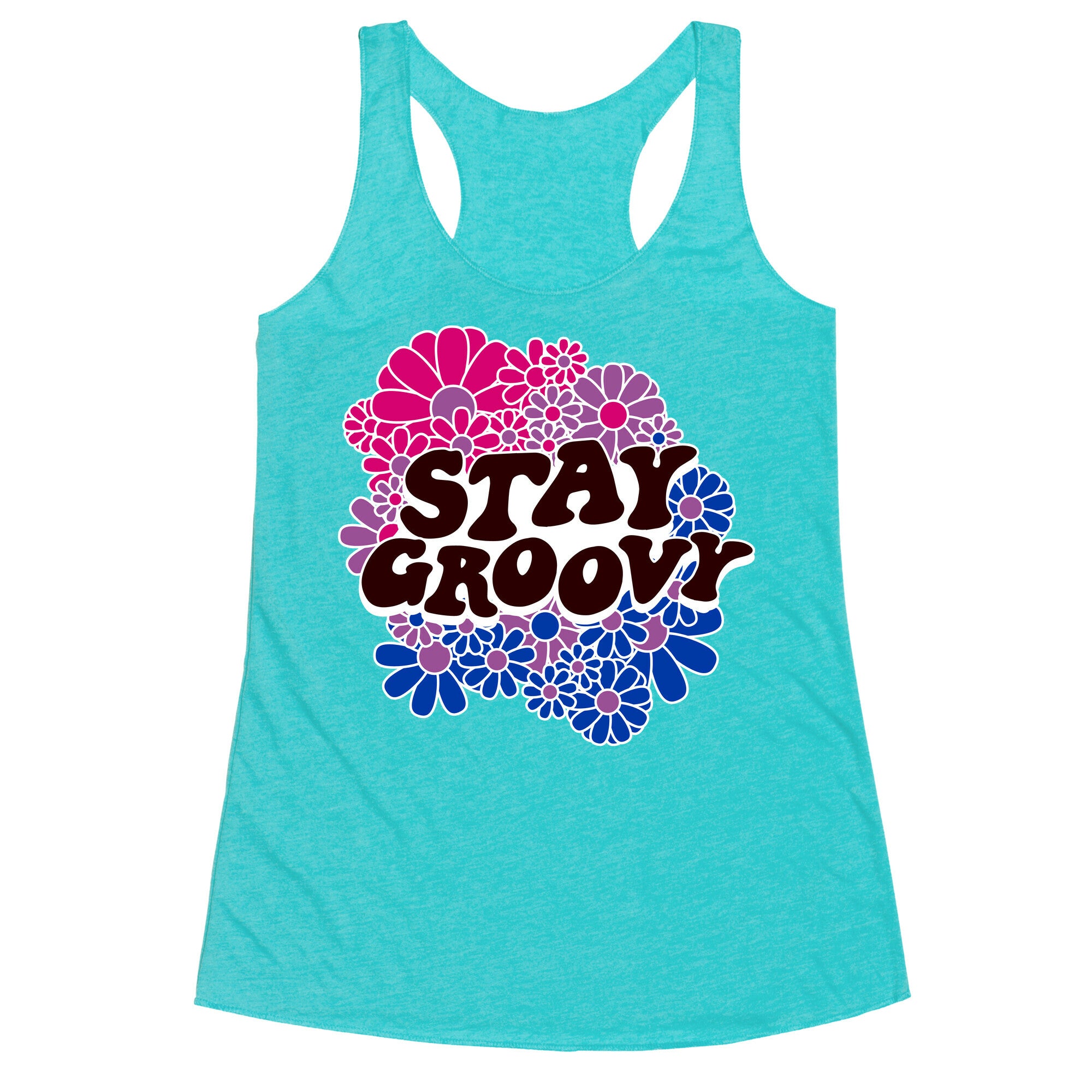 Stay Groovy (Bi Flag Colors) Racerback Tank