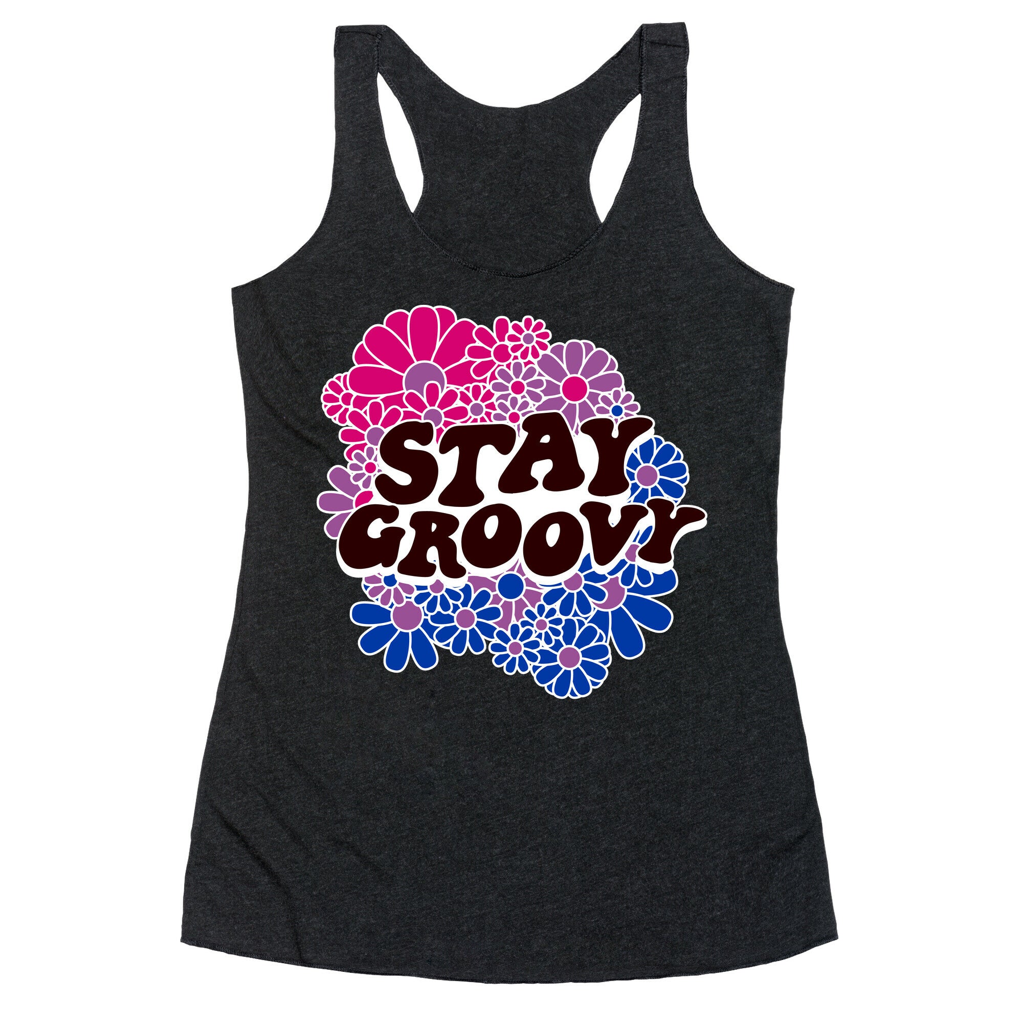 Stay Groovy (Bi Flag Colors) Racerback Tank