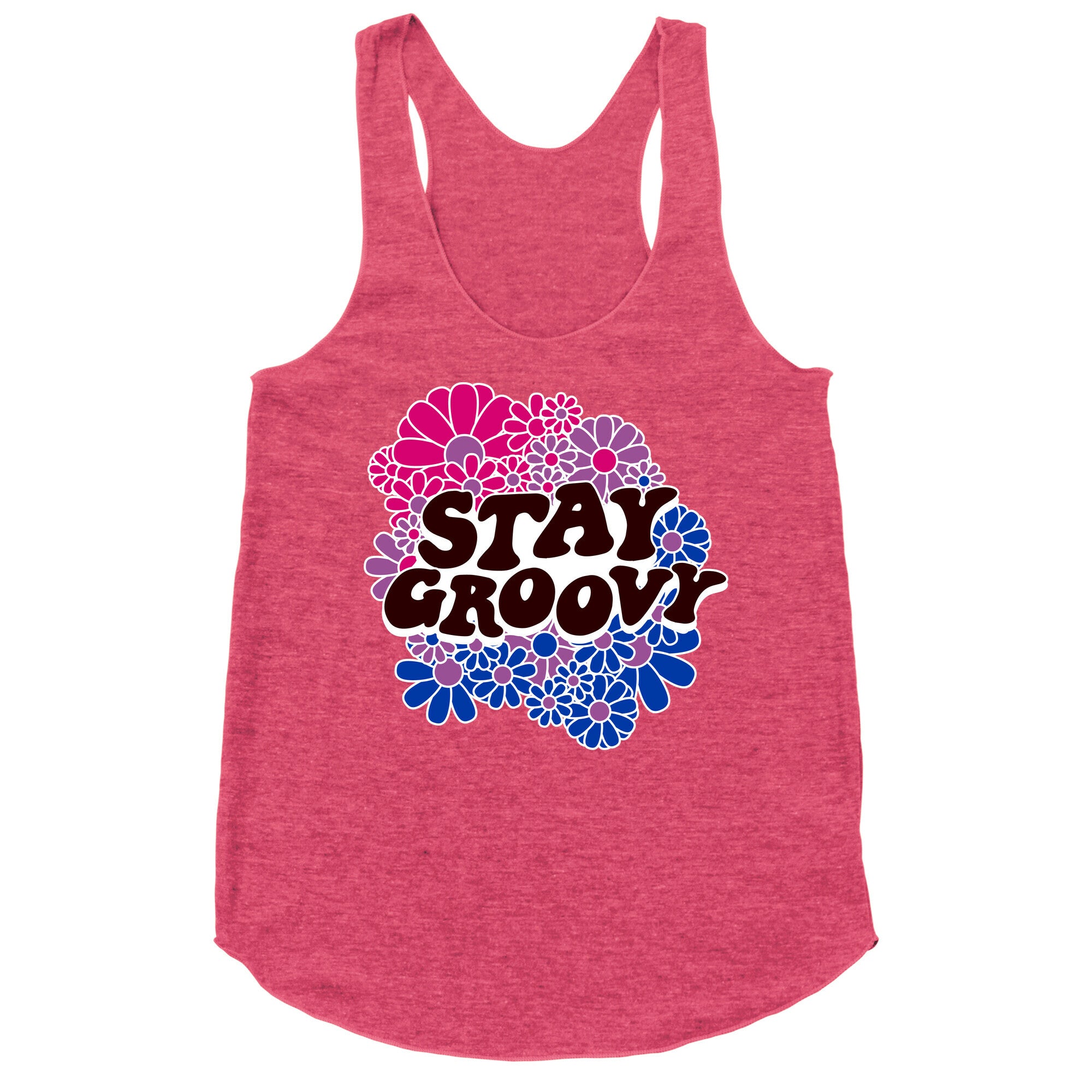 Stay Groovy (Bi Flag Colors) Racerback Tank