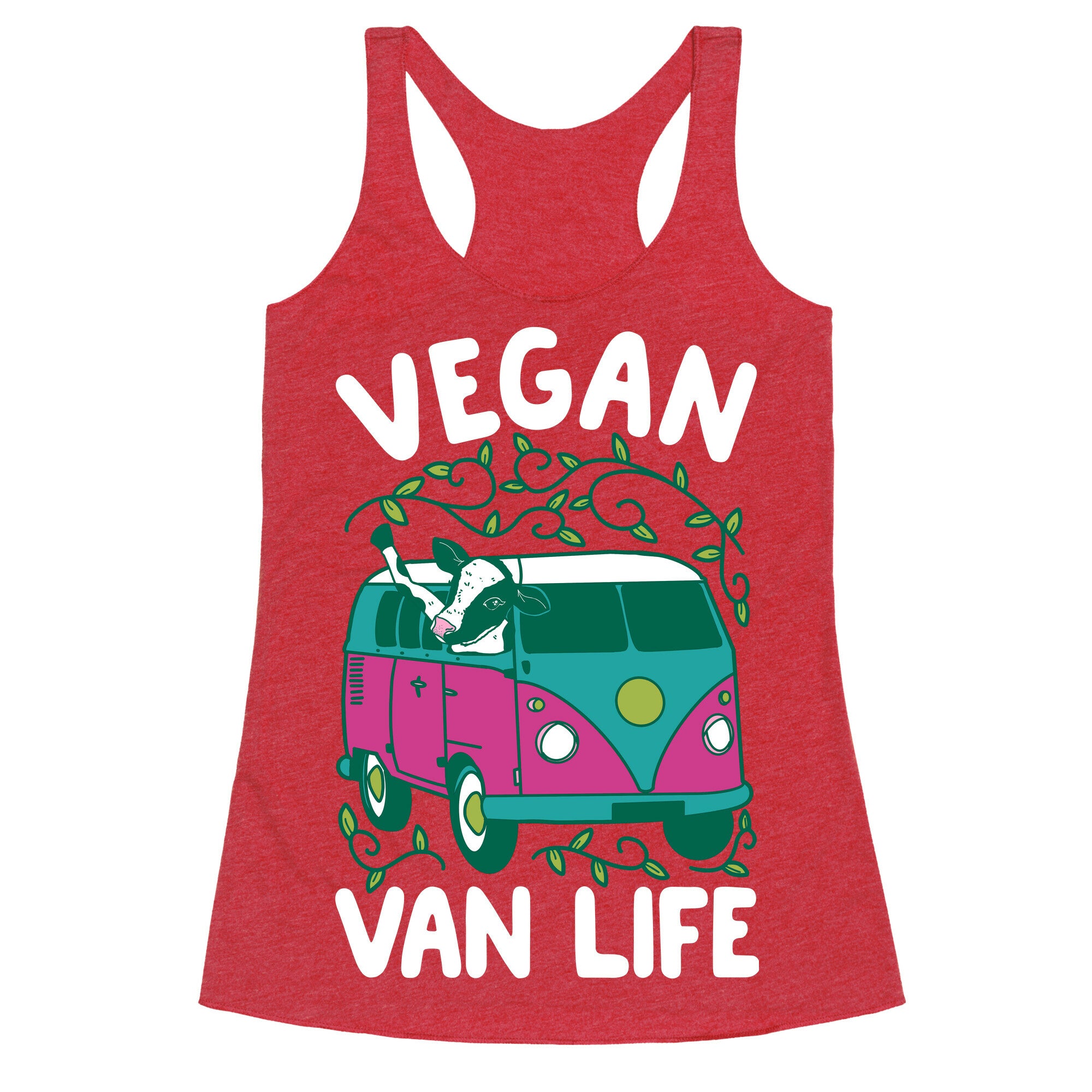 Vegan Van Life Racerback Tank